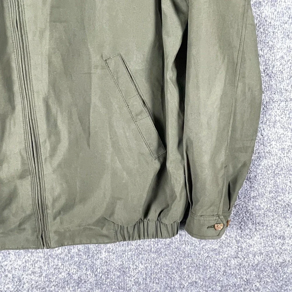 Peter Millar Jacket Mens Medium Green Full Zip Harrington Bomber Luxury Golf